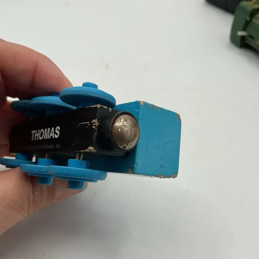 2003 Thomas The Tank Engine Wooden Railway Blue #1 Train Wooden Railroad Toy